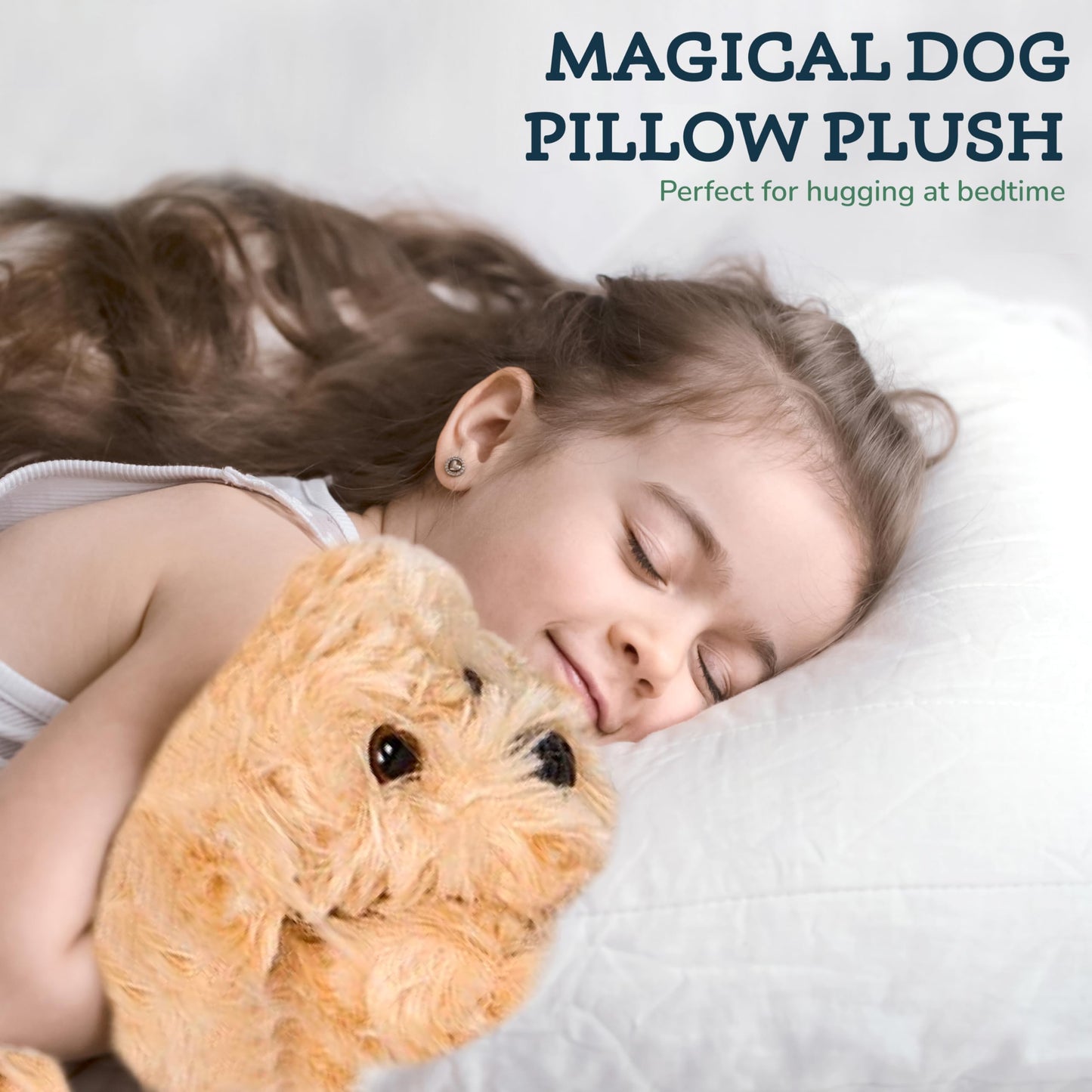 PixieCrush Adopt Me Dog Stuffed Animals for Girls Ages Three to Eight- Mommy Labradoodle with Four Puppies- Magical Dog Pillow Plushie - Enchanting Toy Dog Surprise for Imaginative Play