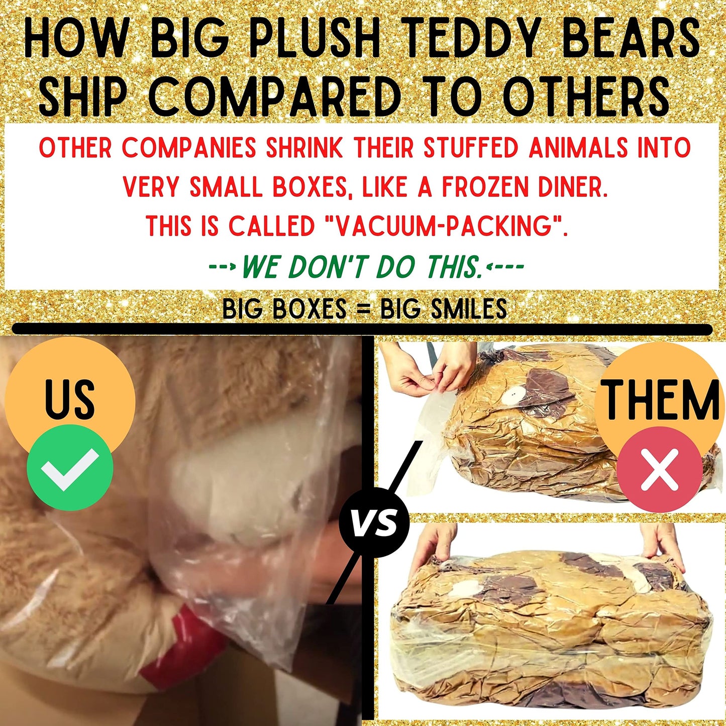 Big Plush 5ft Bear Dressed in Personalized Red Tshirt, Giant 5 Foot Teddy Bear Premium Soft, Customized with Your Message, Unique Impressive Gift for Birthday, Love or Any Event, Hand-Stuffed in USA