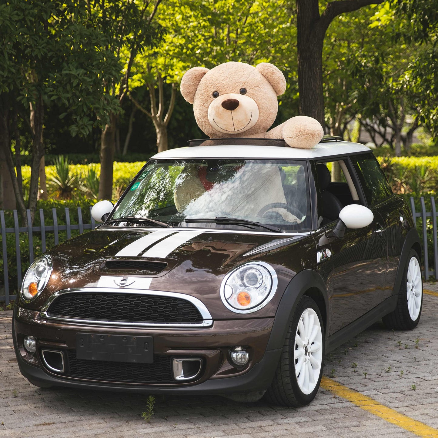 Tezituor Large Teddy Bear Stuffed Animal 5Ft, Big Teddy Bear with Heart, Giant Brown Stuffed Bear Plush Toys for Kids, I Love You Bear Gift for Girlfriend