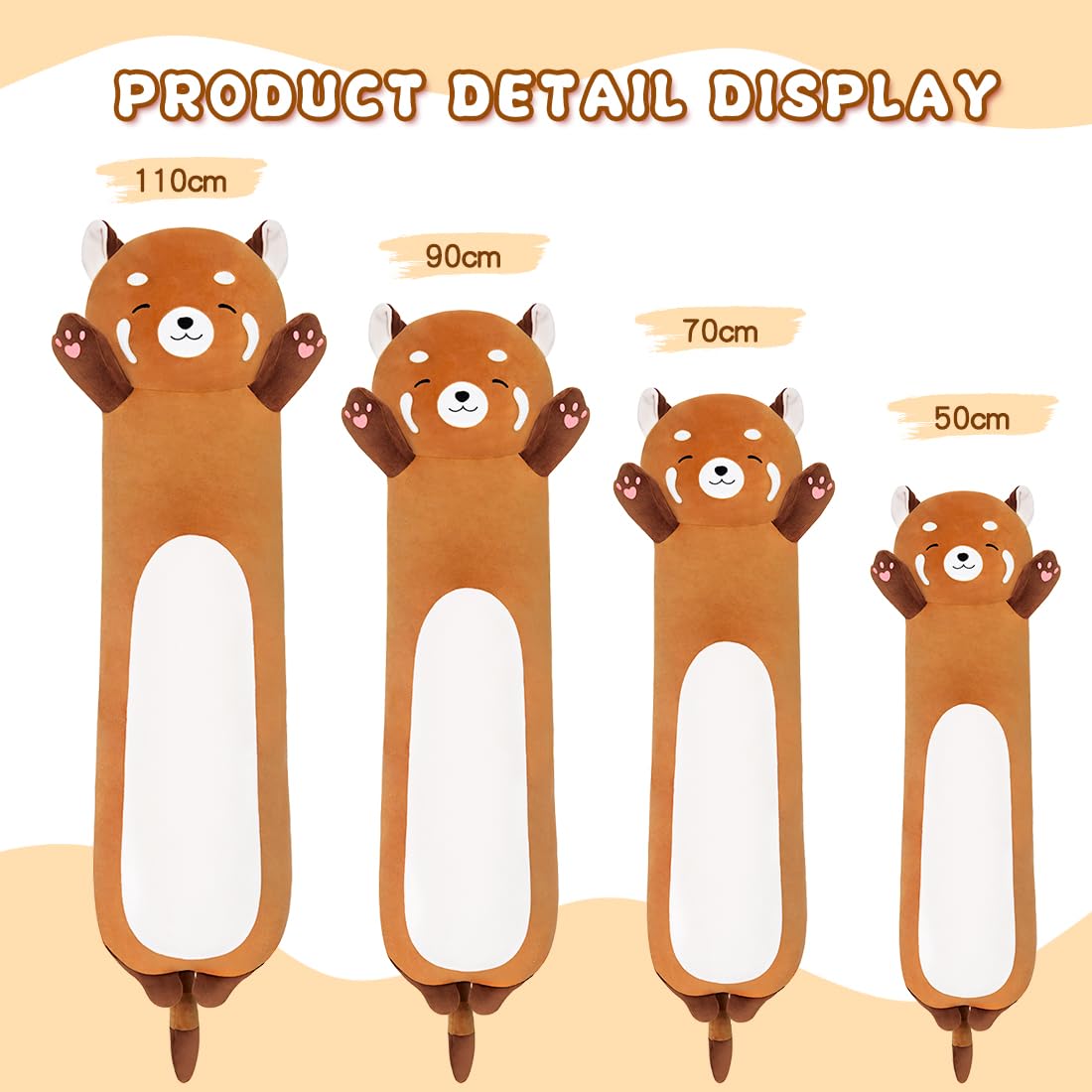 Long Shiba Inu Plush Toy, Soft Long Stuffed Corgi Plush Cute Long Shiba Inu Dog Stuffed Animals Shiba Inu Body Plush Stuffed Animal for Kids(Dog, 70cm/27.5inch)
