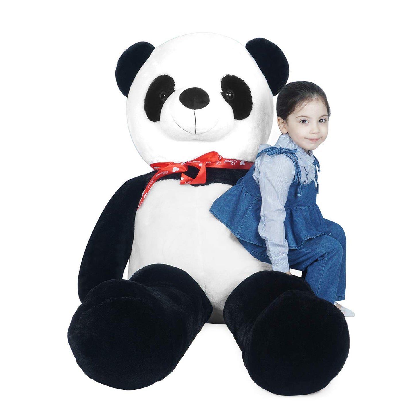 LOVOUS Super Soft Giant Stuffed Animal Panda Bear Plush Toy Gifts Kids, 5.2ft(62")