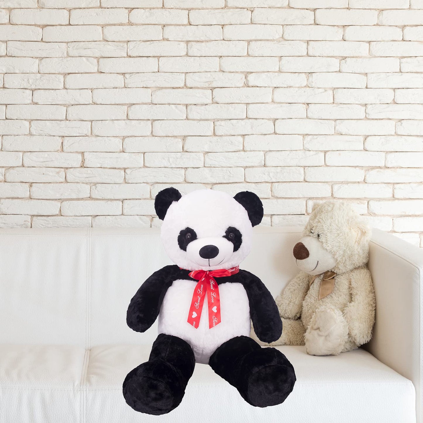 LOVOUS Super Soft Giant Stuffed Animal Panda Bear Plush Toy Gifts Kids, 5.2ft(62")