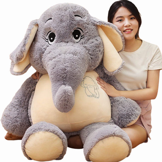 Giant Elephant Stuffed Animal 51'',Large Stuffed Elephant Plush Toy Soft Elephant Stuffed Animals for Birthday Mother's Day Christmas
